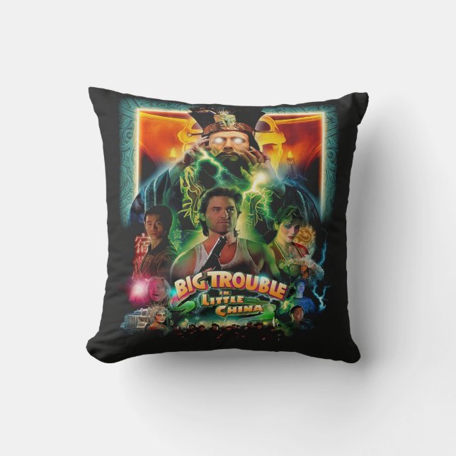 Big Trouble In Little China Carpenter 80s Movie  Kudde (Framsida)