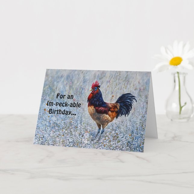 Big Tupp Farm Flowers Pun Funny Birthday Card Kort (Liten växt)