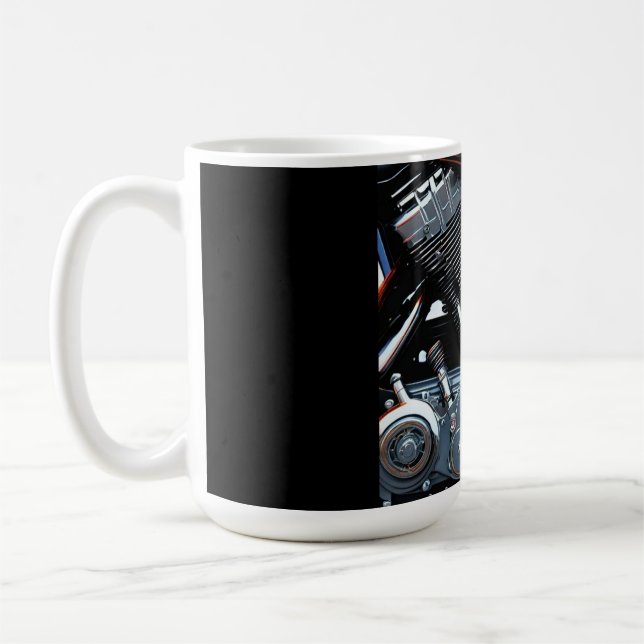 Big Twin - Motorcykelmotor Kaffemugg (Vänster)