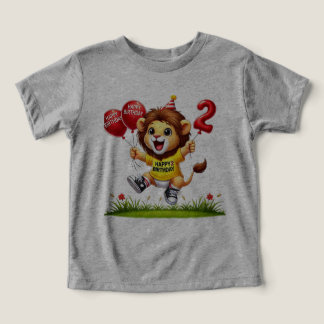 Big Two Firande: Lejon med ballonger T Shirt