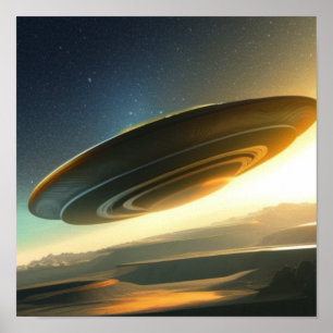 Big UFO-koncept Poster