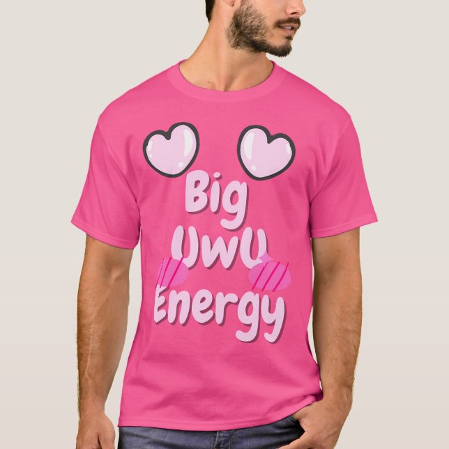 Big Uwu Energy Pastel T Shirt (Framsida)