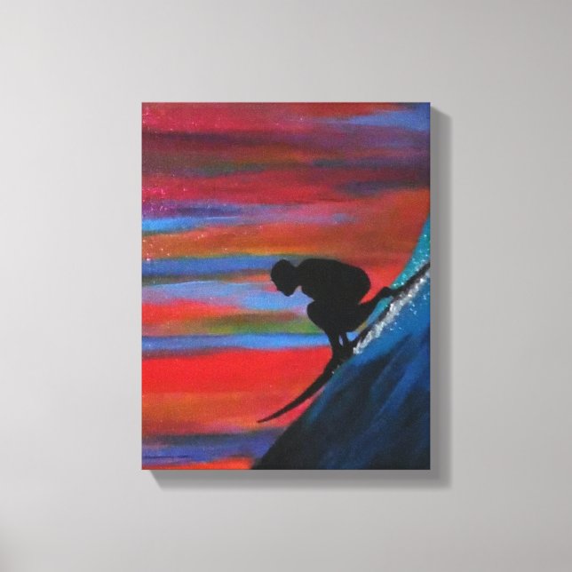 Big vågar canvastryck (Framsida)