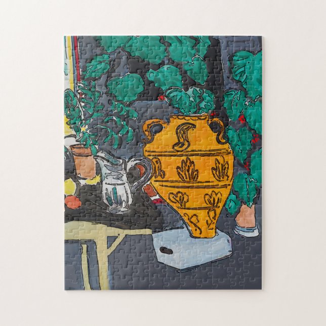 Big Vas i Flowers Pussel (Vertikal)