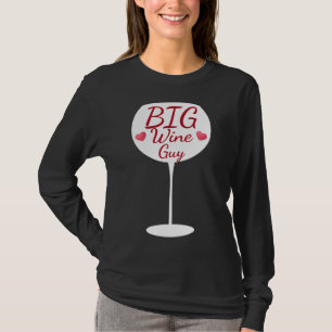 Big Vin Guy Vin Glass Typogragragrafik T Shirt