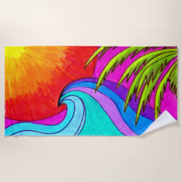 Big Wave Beach Towel