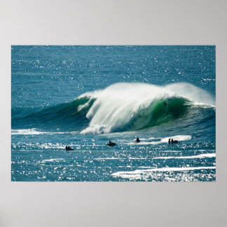 Big wave på Mavricks Poster