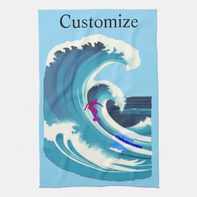 Big Wave Surfer Thunder_Cove Kökshandduk (Vertikal)