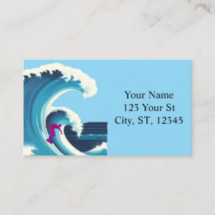 Big Wave Surfer Thunder_Cove Visitkort