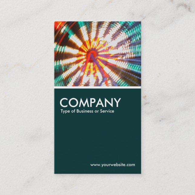 Big Wheel - Mörk grönt Visitkort (Framsida)