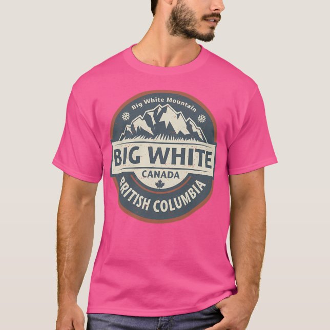 Big White British Columbia Kanada T Shirt (Framsida)