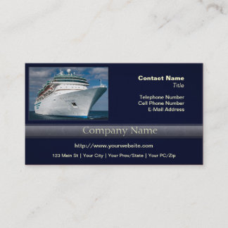 Big White Cruise Frakt Visitkort