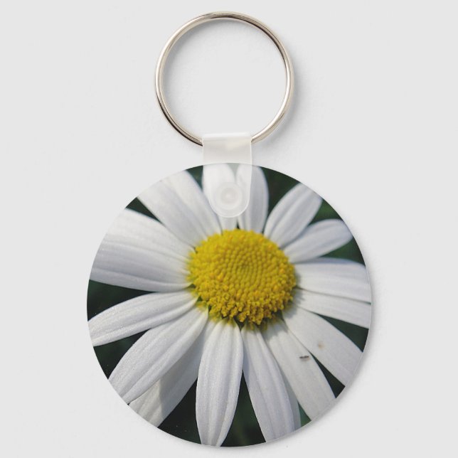 Big White-Daisy Nyckelring (Framsida)