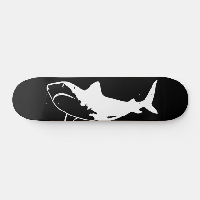 Big White Shark Mini Skateboard Bräda 18,5 Cm (Horz)