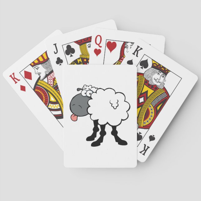 Big White Sheep Spelkort (Baksidan)