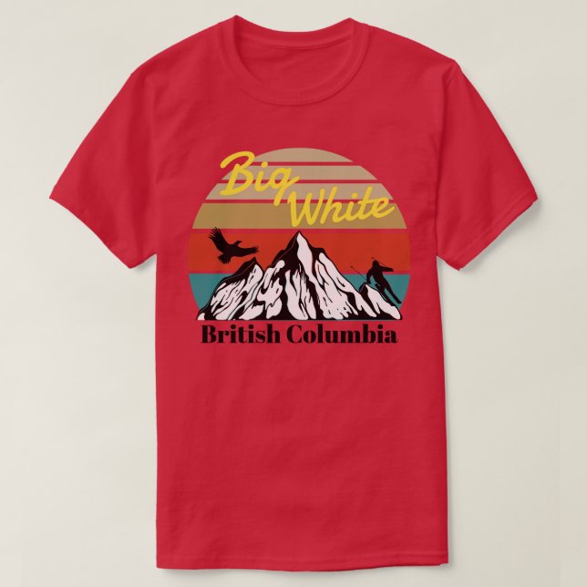 Big White ski British Columbia T Shirt (Design framsida)