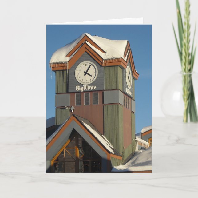 Big White Ski Resort Helgkort (Framsida)