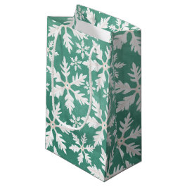 Big White Snöflingor Falling Grönt Background