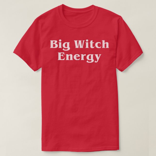 Big Witch Energy Spooky Season Funny Cute Hallowee T Shirt (Design framsida)