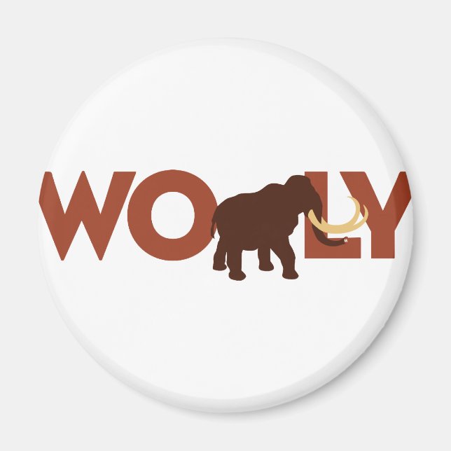 Big Wooly Mammoth Magnet (Framsidan)