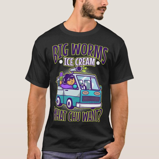 Big worms ice cream truck  1 t shirt (Framsida)