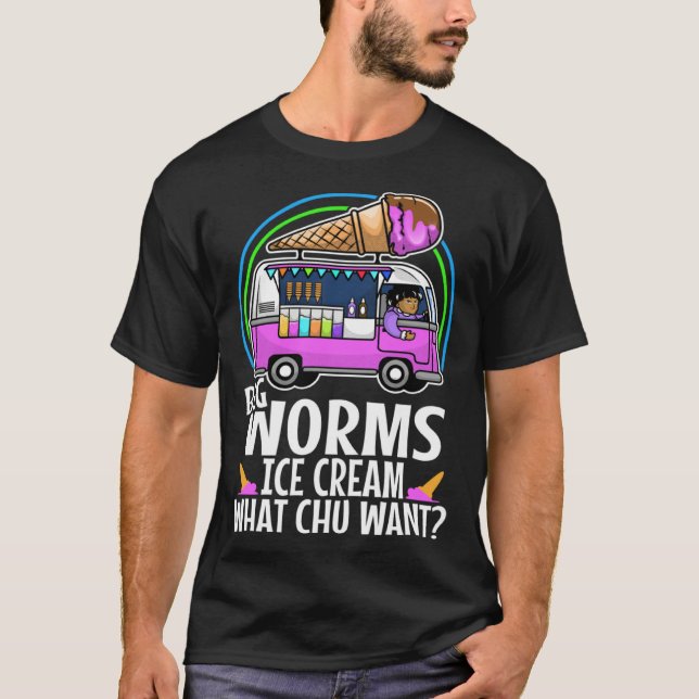 Big worms ice cream truck  3 t shirt (Framsida)