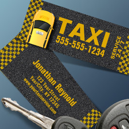 Big Yellow Taxi Phone Number 24/7 Service Mini Visitkort