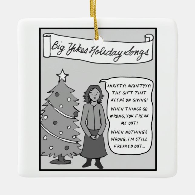 Big Yikes Ornament: O Tannenbaum Julgransprydnad Keramik (Framsida)