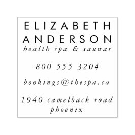 Big Your Company Telefon Email Adress Självfärgande Stämpel