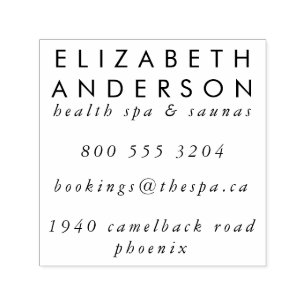 Big Your Company Telefon Email Adress Självfärgande Stämpel