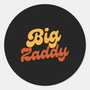 Big Zaddy Pappa pappa Far Fars dag Runt Klistermärke