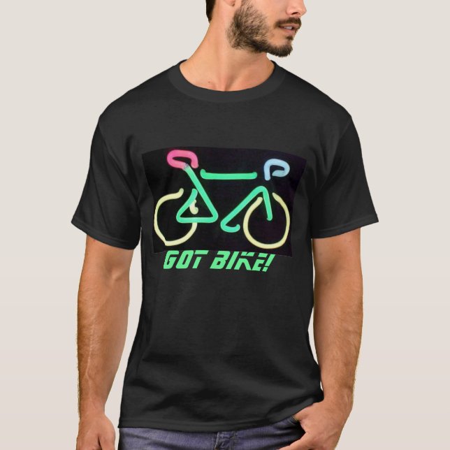 bigbikeneon2 HARCYKEL! T-shirt (Framsida)