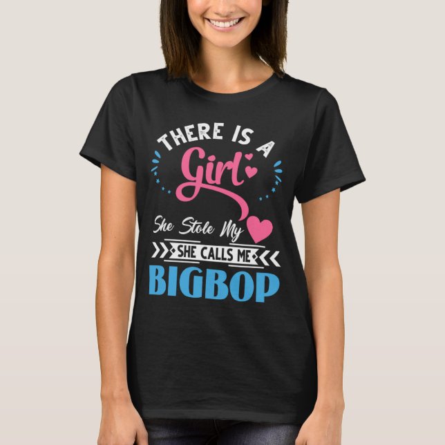 Bigbop Father s Day  She Stole My Heart T Shirt (Framsida)