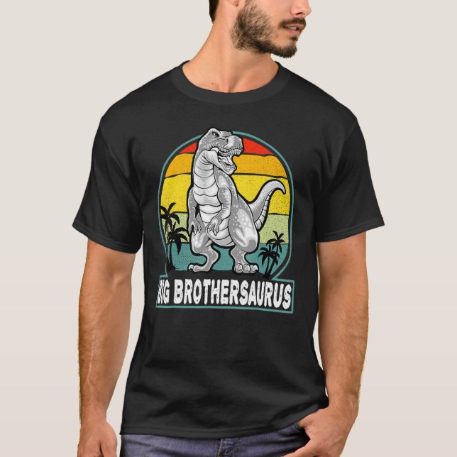 Bigbrosaurus Rex Dinosaur Big Bro Saurus Brother F T Shirt (Framsida)