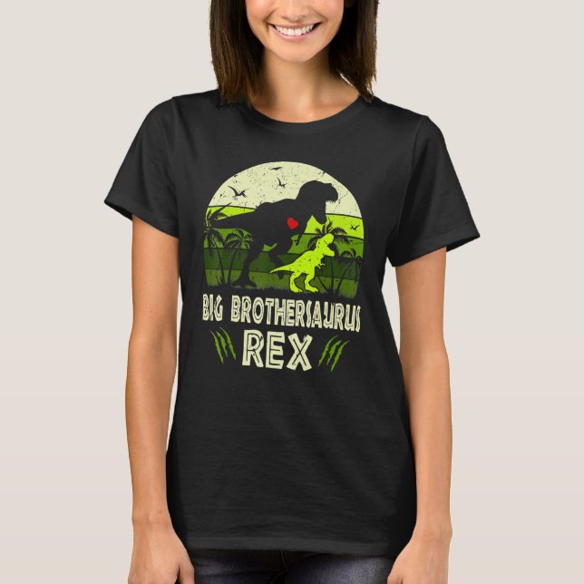 Bigbrosaurus Rex Dinosaur Big Bro Saurus Brother F T Shirt (Framsida)