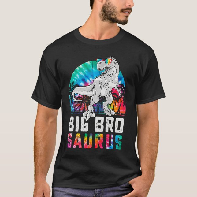 Bigbrosaurus Rex Dinosaur Big Bro Saurus Family Ma T Shirt (Framsida)