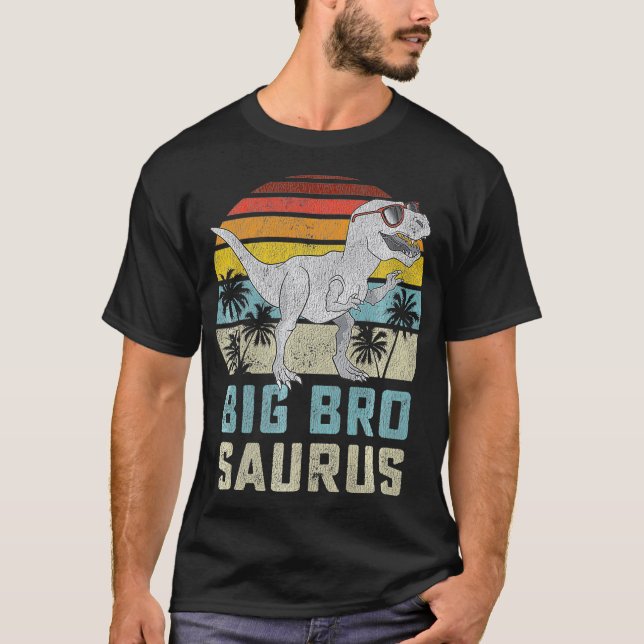Bigbrosaurus T Re Dinosaur Big Bro Saurus Brother T Shirt (Framsida)