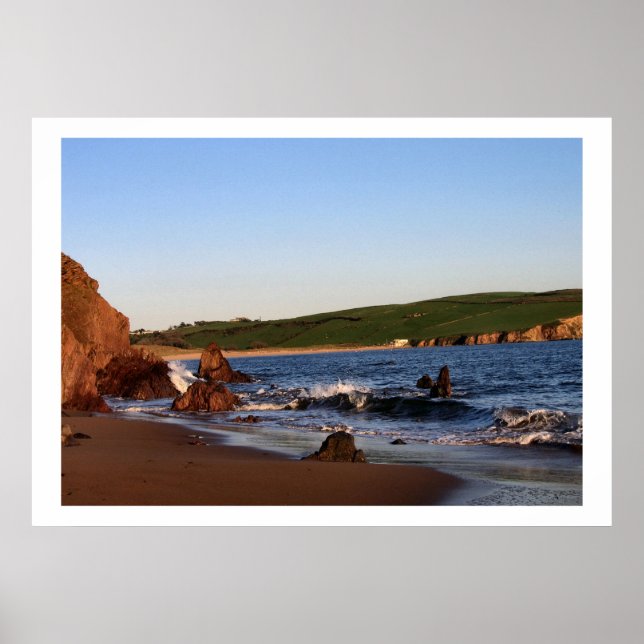 Bigbury On Sea Beach Kusten Prints Poster (Framsidan)