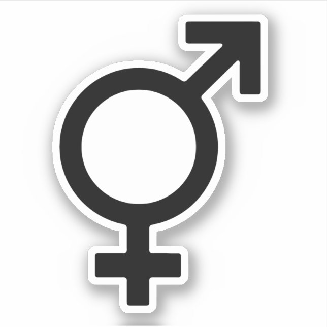 Bigender-könssymbol Klistermärken (Framsida)