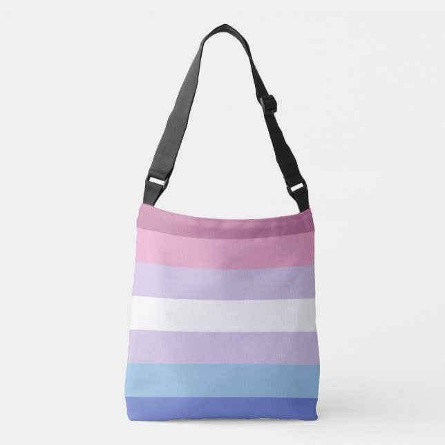 Bigender Pride Flagga Axelväska (Framsida)