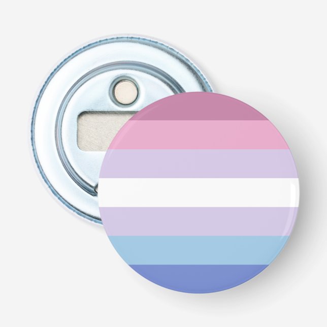 Bigender Pride Flagga Flasköppnare (Framsidan)