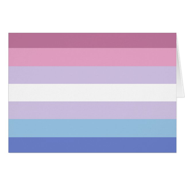 Bigender Pride Flagga Hälsningskort (Framsidan Horizontal)