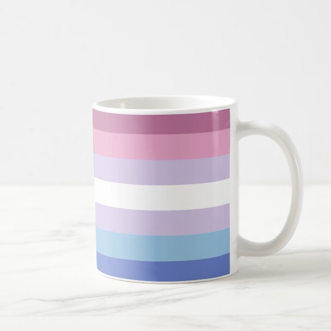 Bigender Pride Flagga Kaffemugg (Höger)