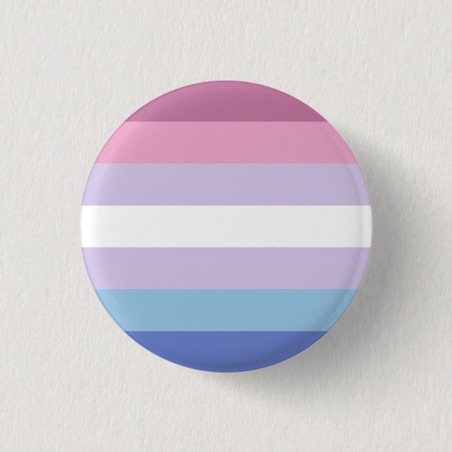 Bigender Pride Flagga Knapp (Framsida)