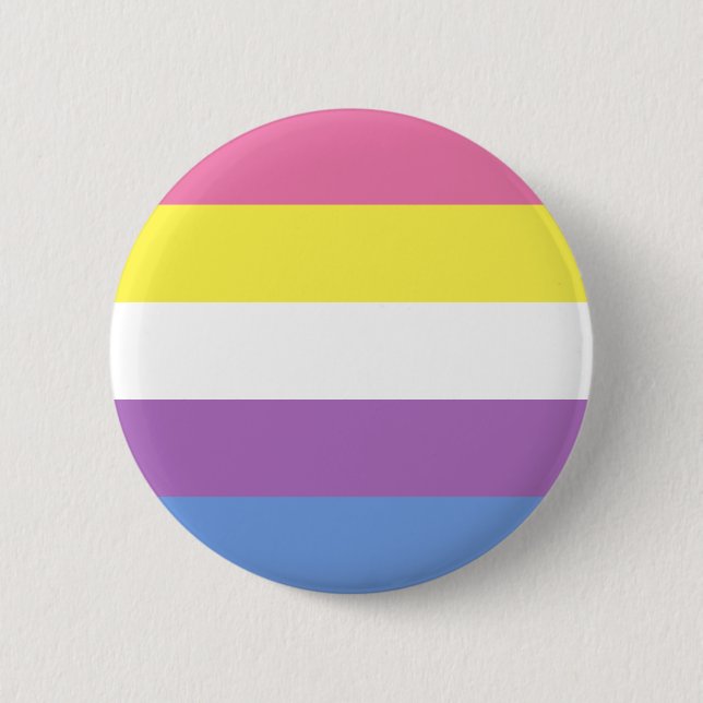 Bigender-Pridet Flagga-HBT-Pride Knapp (Framsida)