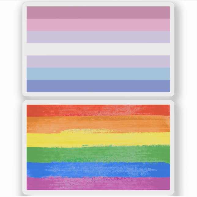 Bigenderstolthet Klistermärken (Framsida)