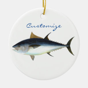 Bigeye Tuna Stil Thunder_Cove Julgransprydnad Keramik