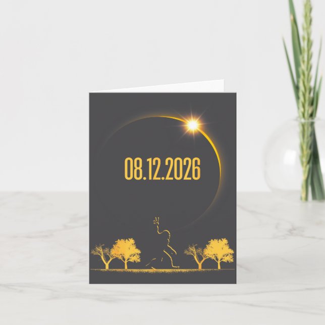 Bigfoot 08.12.26 Total solförmörkelse 2026  Kort (Framsida)