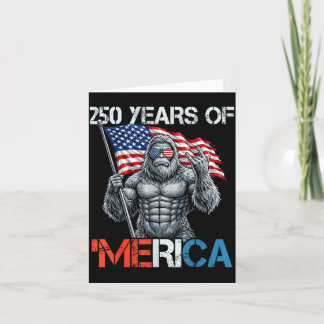 Bigfoot 250 år av Merica Rock Amerikansk flagga 4 Kort