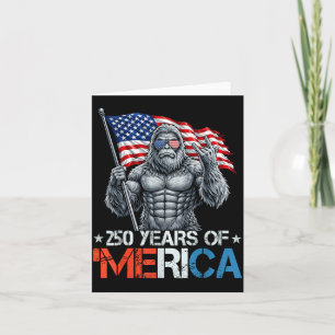 Bigfoot 250 år av Merica Rock Amerikansk flagga 4: Kort